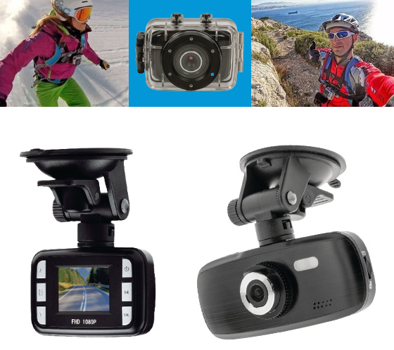 Action camera's en dashboard camera's